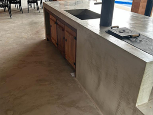 Cimento Queimado Cozinha Balcão
