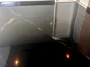 Garagem em Alphaville Piso Preto Epóxi