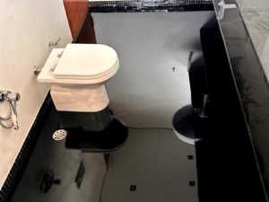 Piso de Epóxi em Banheiro Obra Projedu.au