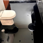 Piso de Epóxi em Banheiro Obra Projedu.au