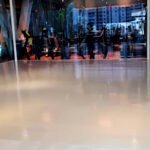Piso Poliuretano Evopiso Obra em Academia BodyTech Shopping Iguatemi