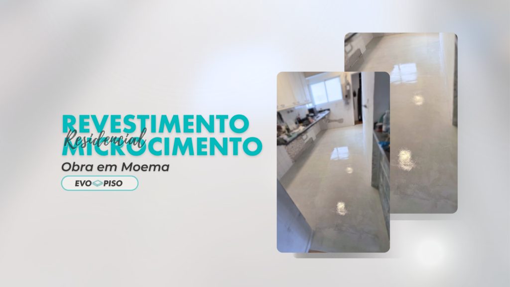 Obra em Moema Revestimento com Microcimento em Cozinha