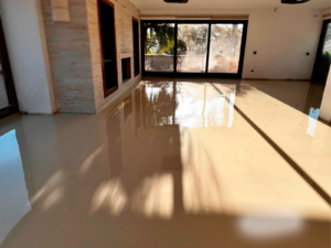 Piso Pu Obra em Alto de Pinheiros por Evopiso