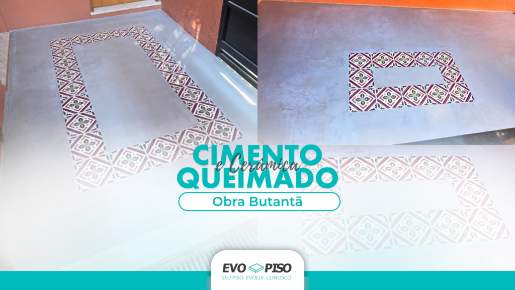 Cimento Queimado e Cerâmica Projeto Residencial