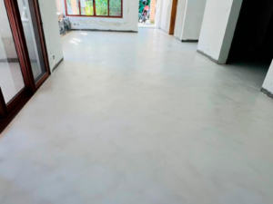 Piso de Microcimento em São Sebastião cor Ash Gray